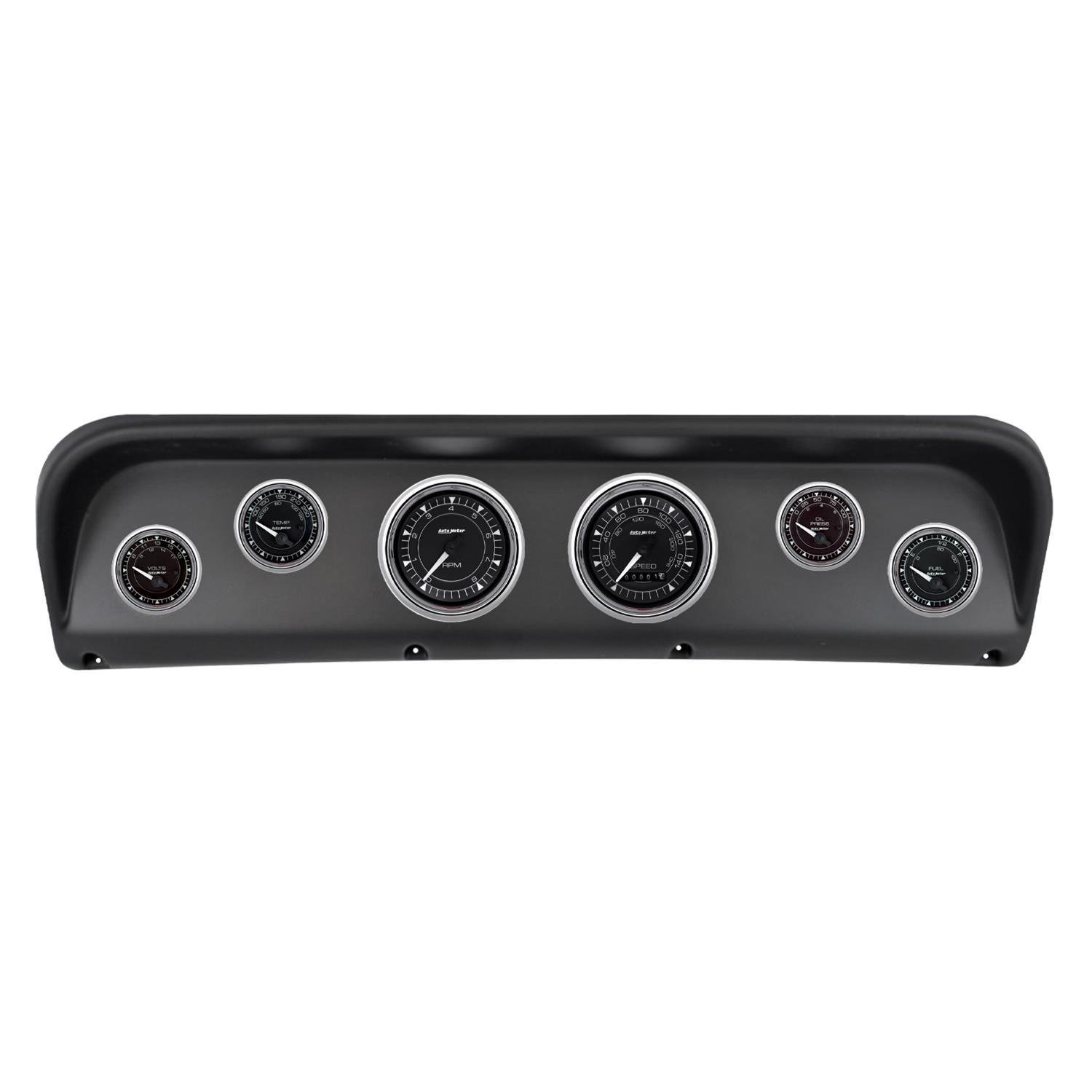 Autometer Chrono Chrome Direct Fit Dash Kit 67-72 Ford F100 (2 x 3-3/8in. / 4 x 2-1/16in.)