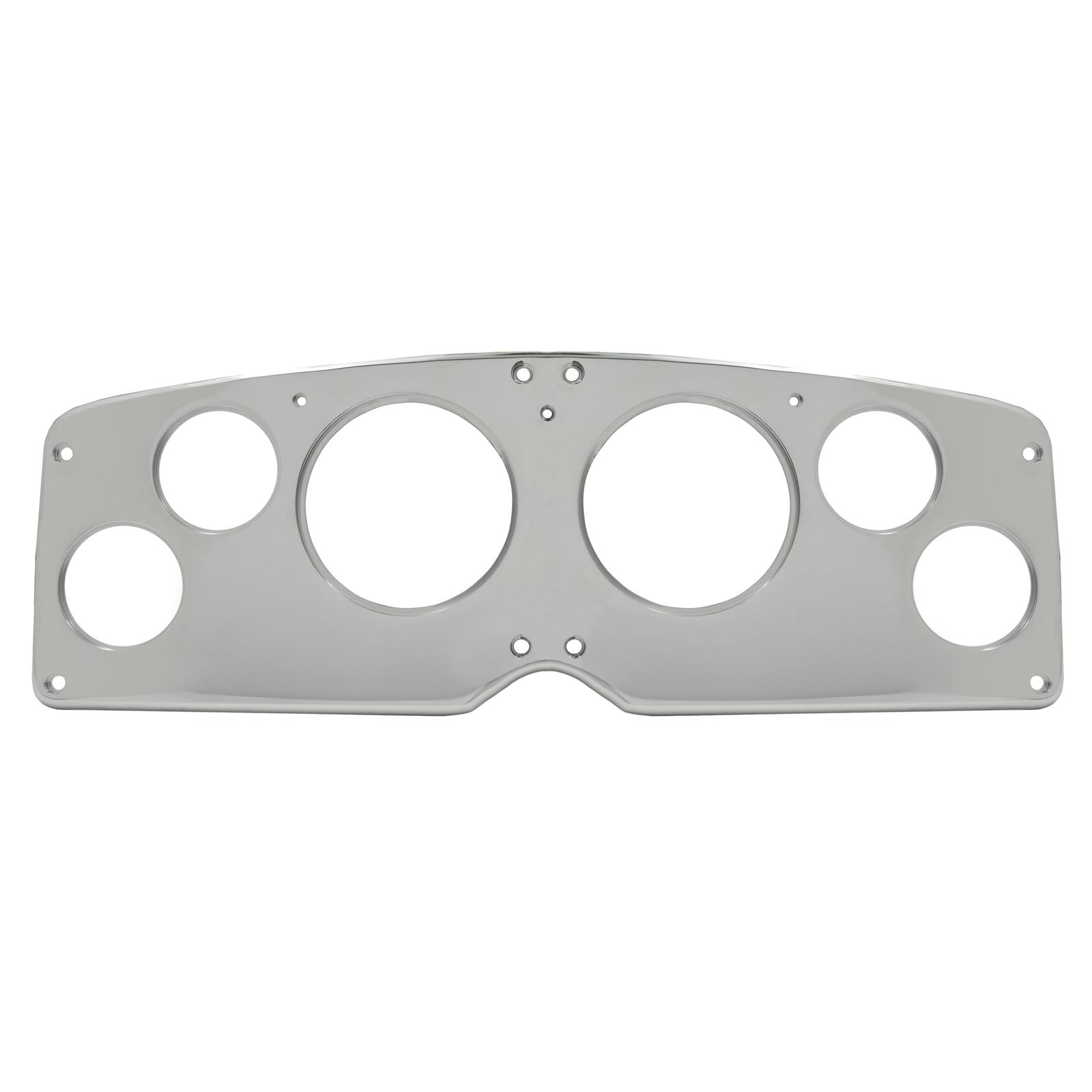 AutoMeter Mounting Solutions 54-55 GMC Truck Billet Panel/Gauge Kit - 3-3/8in. (x2) & 2-1/16in. (x4)