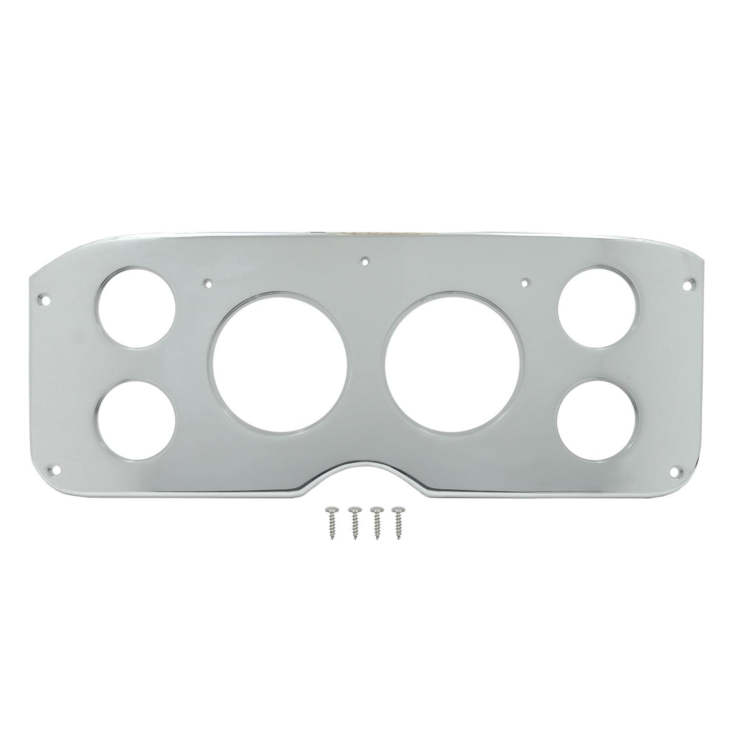 AutoMeter Mounting Solutions 55-59 GMC Truck Billet Panel/Gauge Kit - 3-3/8in. (x2) & 2-1/16in. (x4) thumbnail 2