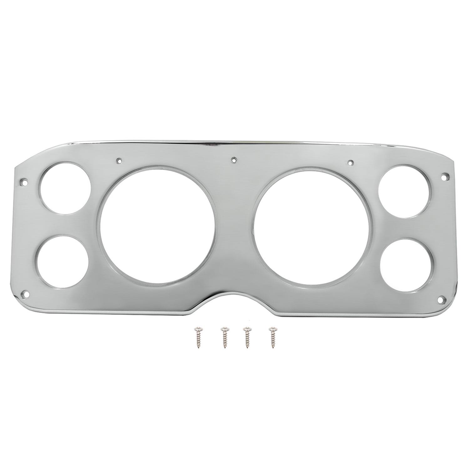 AutoMeter Mounting Solutions 55-59 GMC Truck Billet Panel/Gauge Kit - 5in. (x2) & 2-1/16in. (x4) thumbnail 2