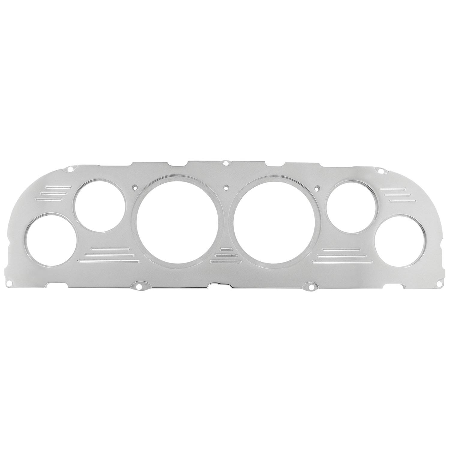 AutoMeter Mounting Sol. 60-63 Chevy Truck Billet Panel/Gauge Kit - 3-3/8in. (x2) & 2-1/16in. (x4)