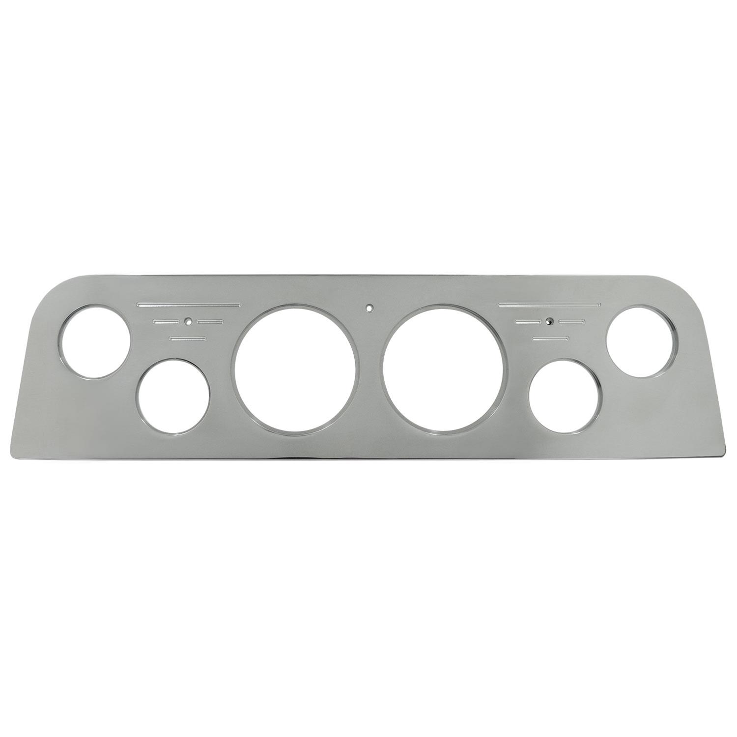 AutoMeter Mounting Solutions 60-61 GMC Truck Billet Panel/Gauge Kit - 3-3/8in. (x2) & 2-1/16in. (x4)