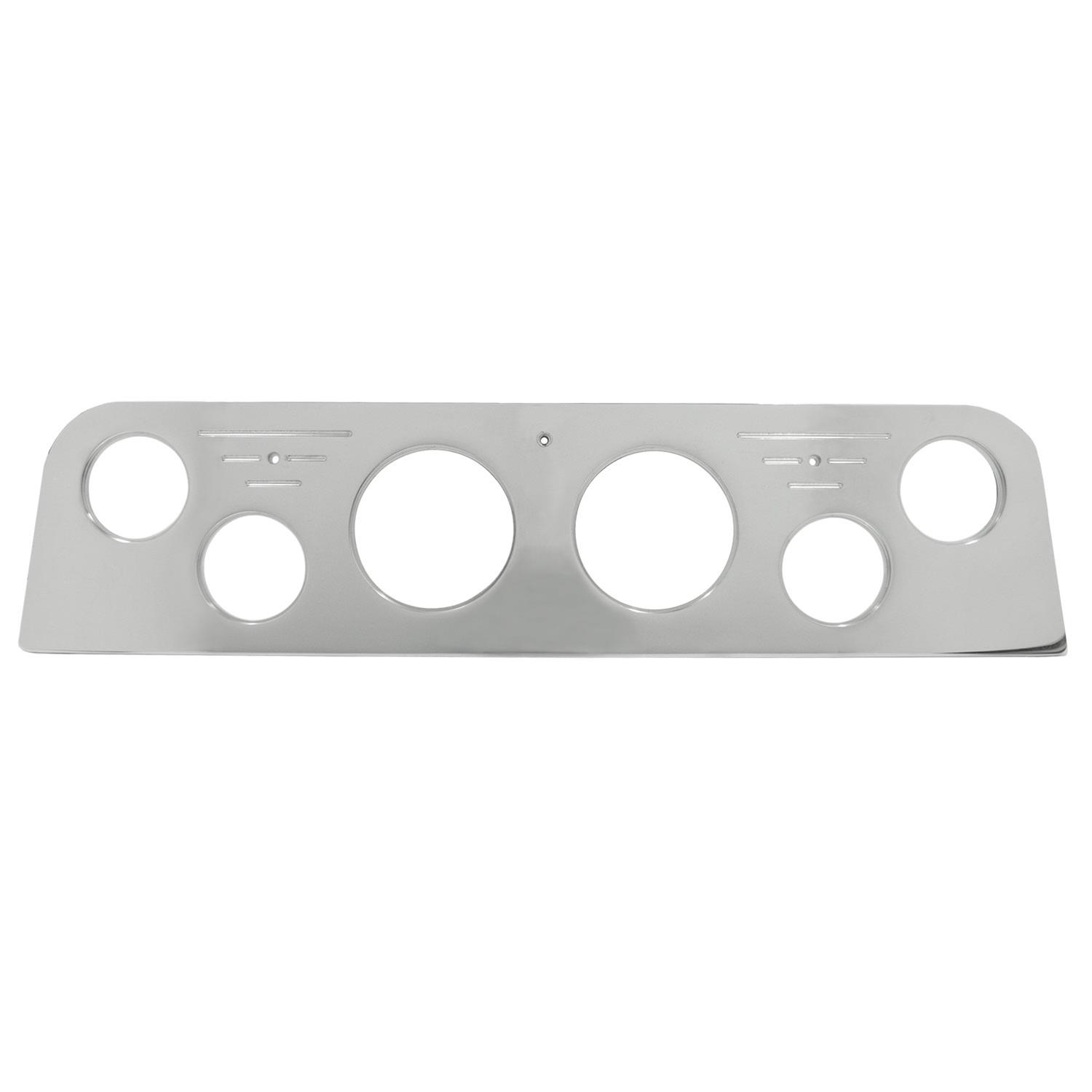 AutoMeter Mounting Solutions 62-66 GMC Truck Billet Panel/Gauge Kit - 3-1/8in. (x2) & 2-1/16in. (x4)