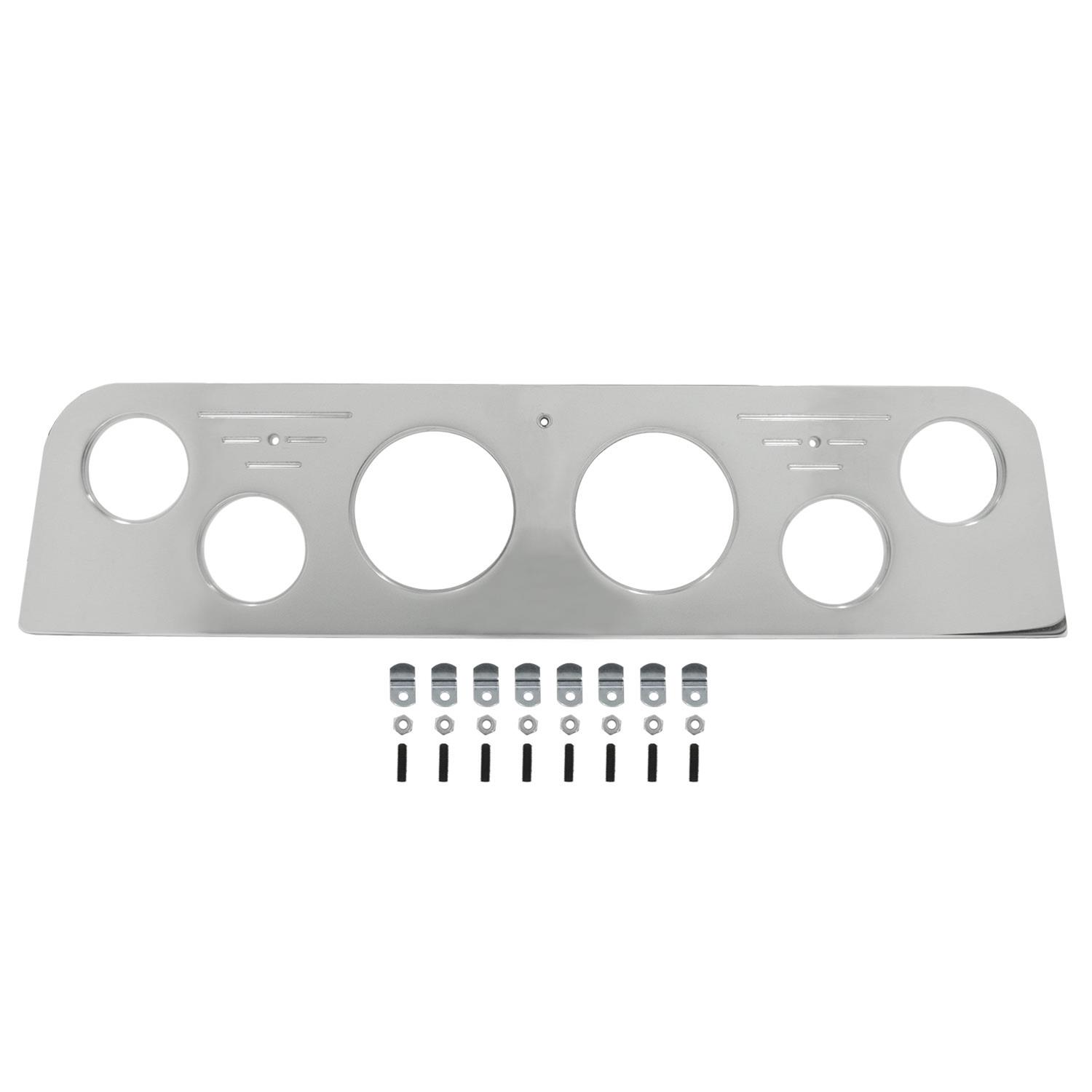 AutoMeter Mounting Solutions 62-66 GMC Truck Billet Panel/Gauge Kit - 3-1/8in. (x2) & 2-1/16in. (x4) thumbnail 2