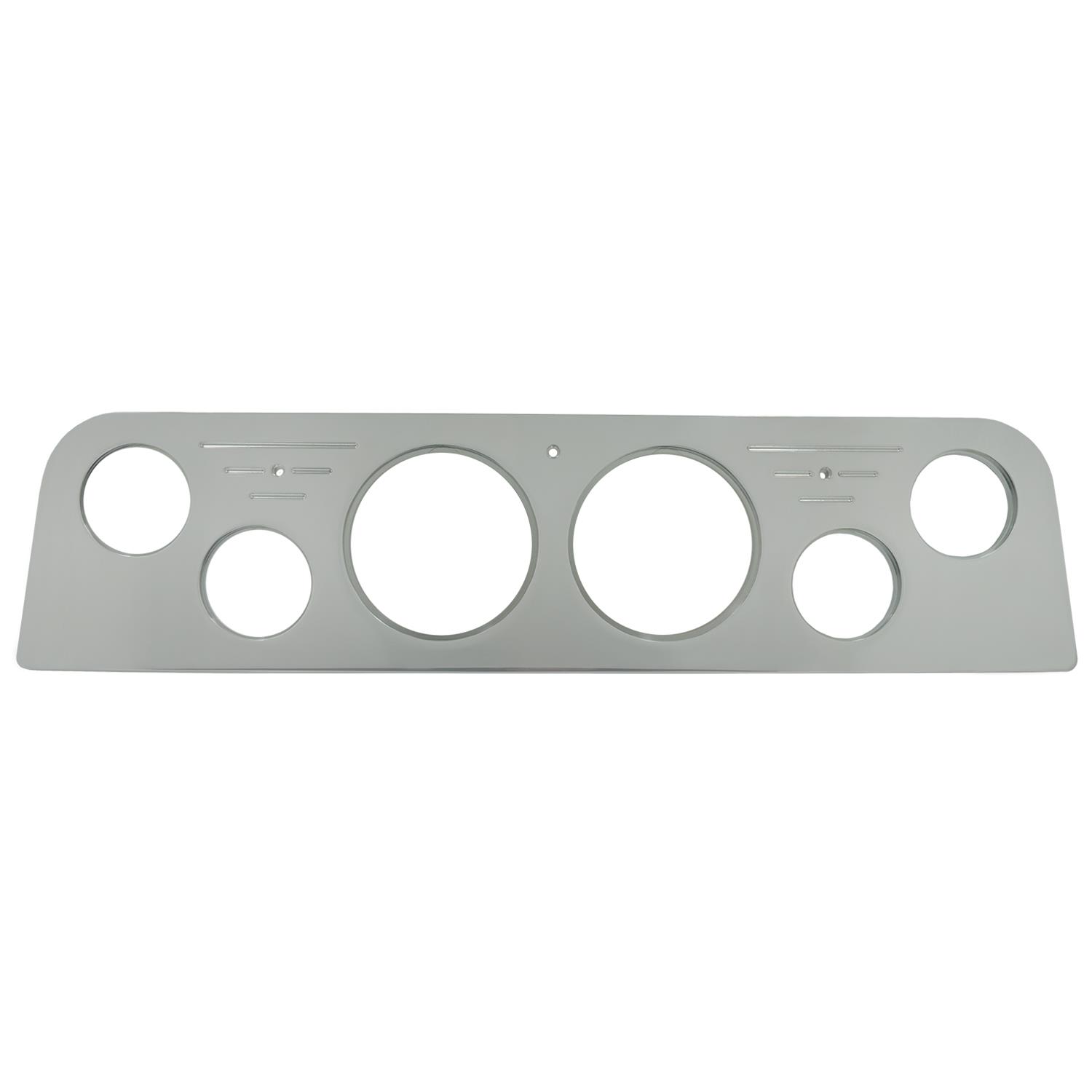 AutoMeter Mounting Solutions 62-66 GMC Truck Billet Panel/Gauge Kit - 3-3/8in. (x2) & 2-1/16in. (x4)