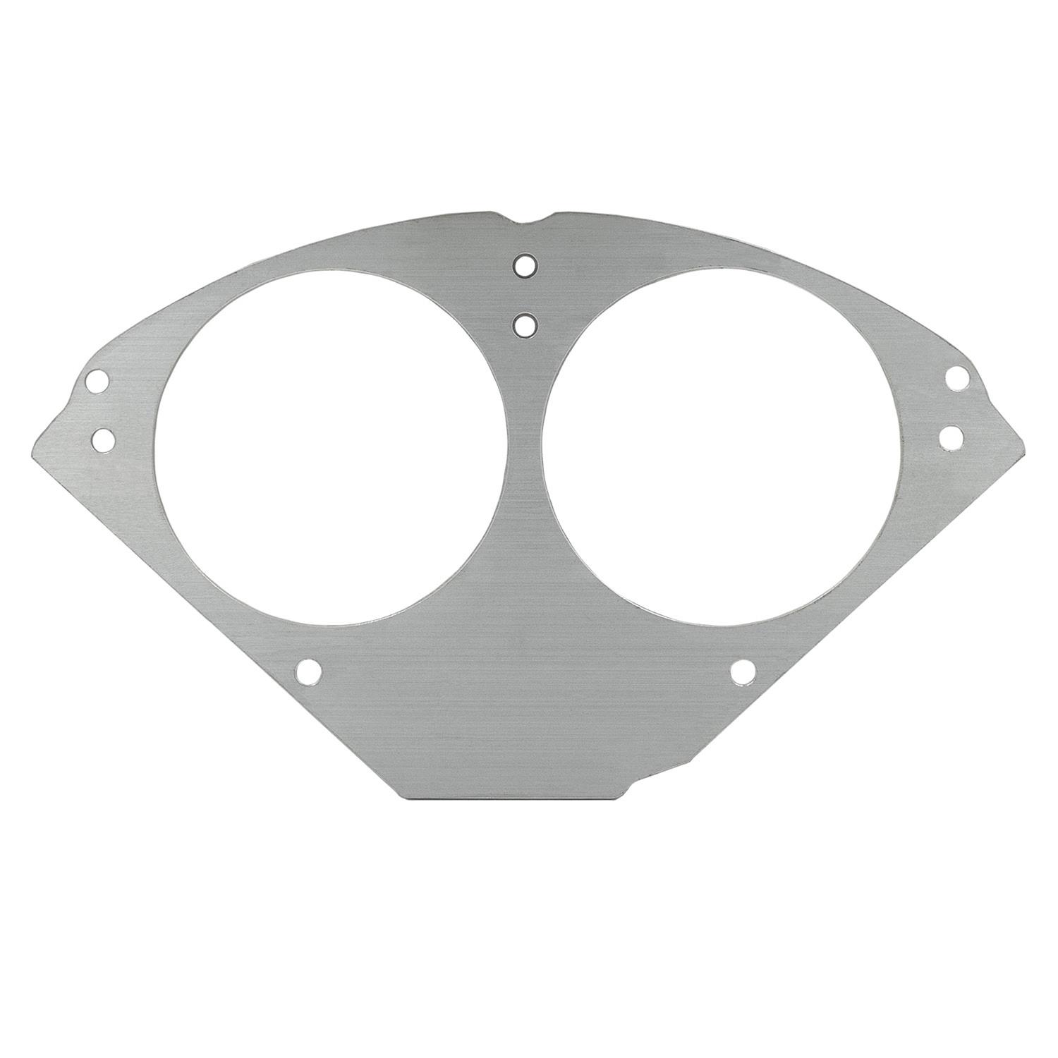 AutoMeter Mounting Solutions 55-56 Chevy Car Direct-Fit Billet Panel/Gauge Kit - 3-3/8in. (x2)