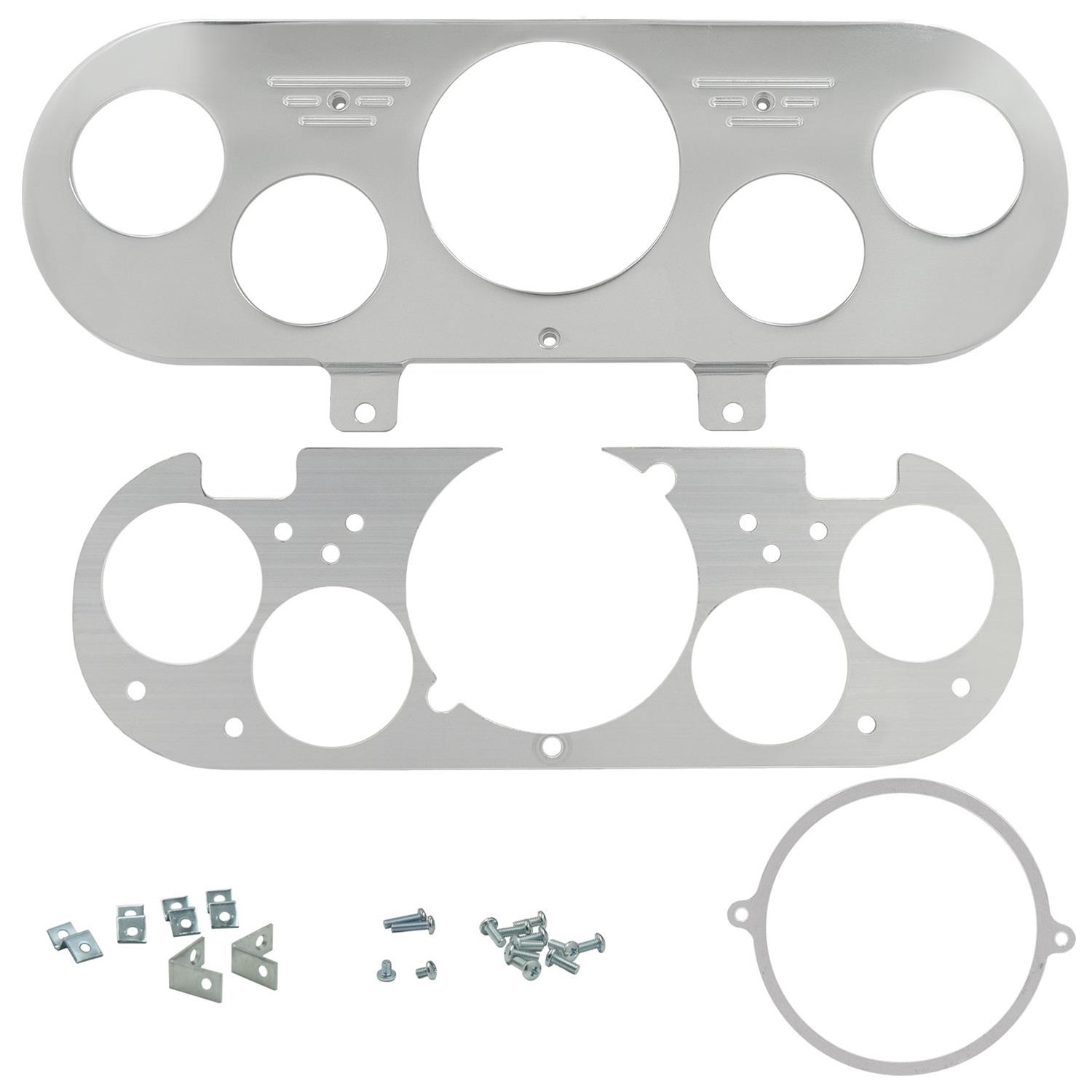 AutoMeter Mounting Sol. 62-65 Chevy NOVA Billet Panel/Gauge Kit - 3-3/8in. (x1) & 2-1/16in. (x4) thumbnail 2