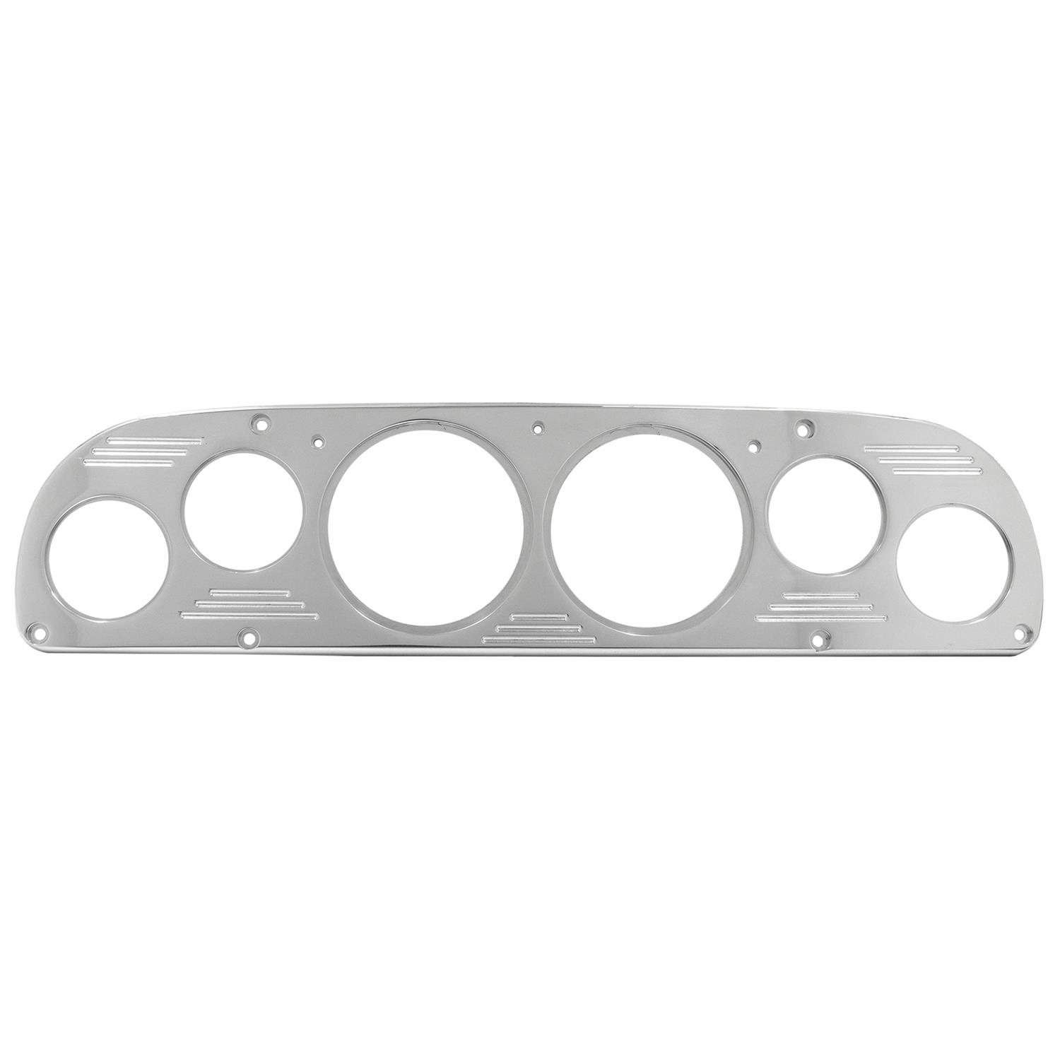 AutoMeter Mounting Sol. 57-60 Ford Truck Billet Panel/Gauge Kit - 3-3/8in. (x2) & 2-1/16in. (x4)