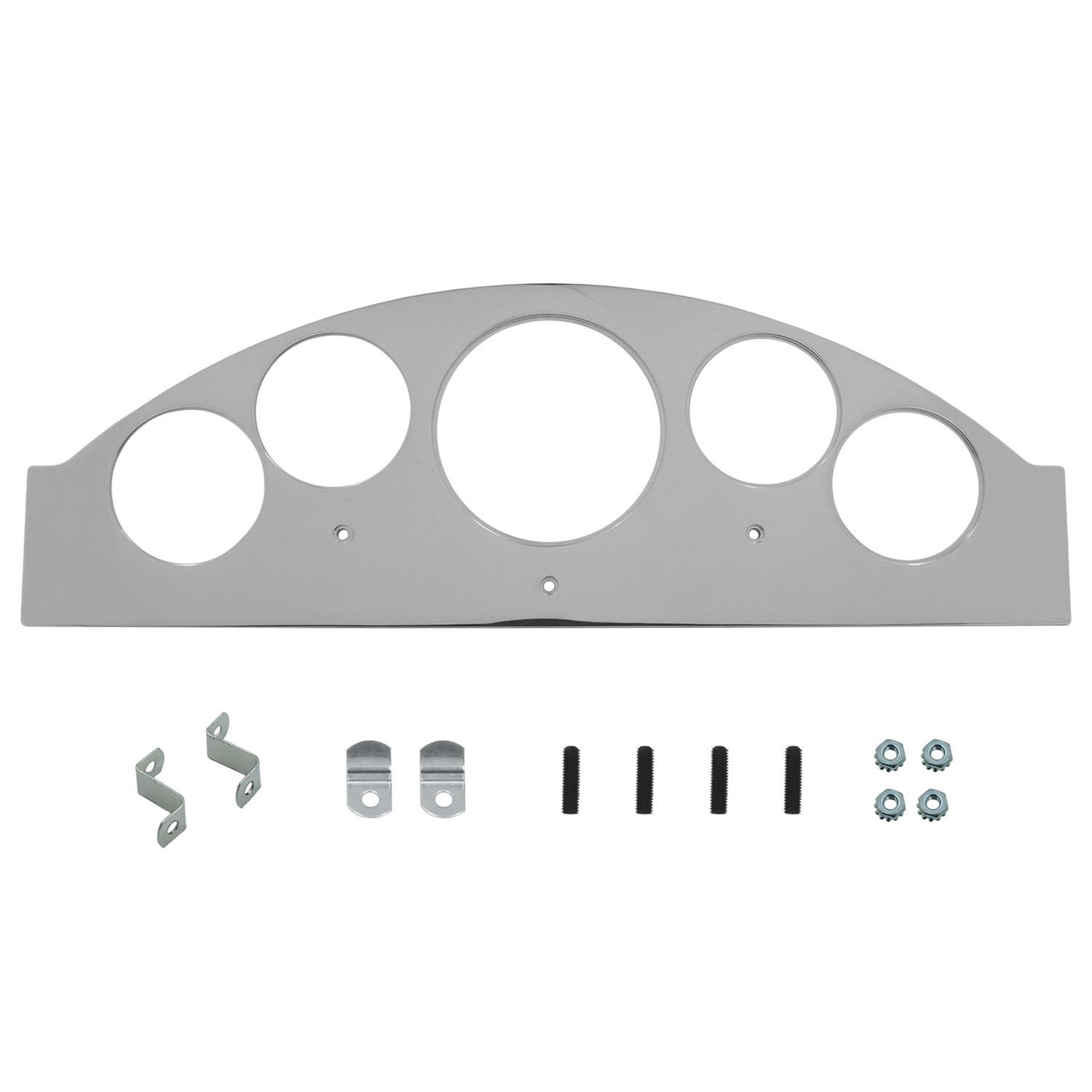 AutoMeter Mounting Sol. 1957 Ford Fairlane Billet Panel/Gauge Kit - 3-1/8in. (x1) & 2-1/16in. (x4) thumbnail 2