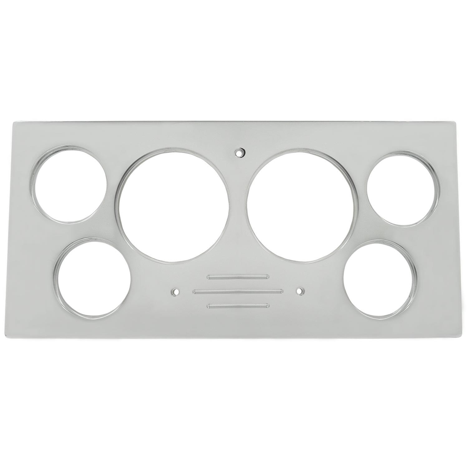AutoMeter Mounting Sol. 73-79 Ford Truck Billet Panel/Gauge Kit SR - 3-3/8in. (x2) & 2-1/16in. (x4)