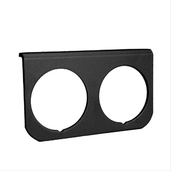 Autometer 2-5/8in Black Aluminum Dual Gauge Mounting Panel