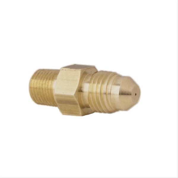 Autometer Fitting Restrictor Adapter -4AN Male to 1/8in NPT Male Steel for Fuel & Nitrous thumbnail 2