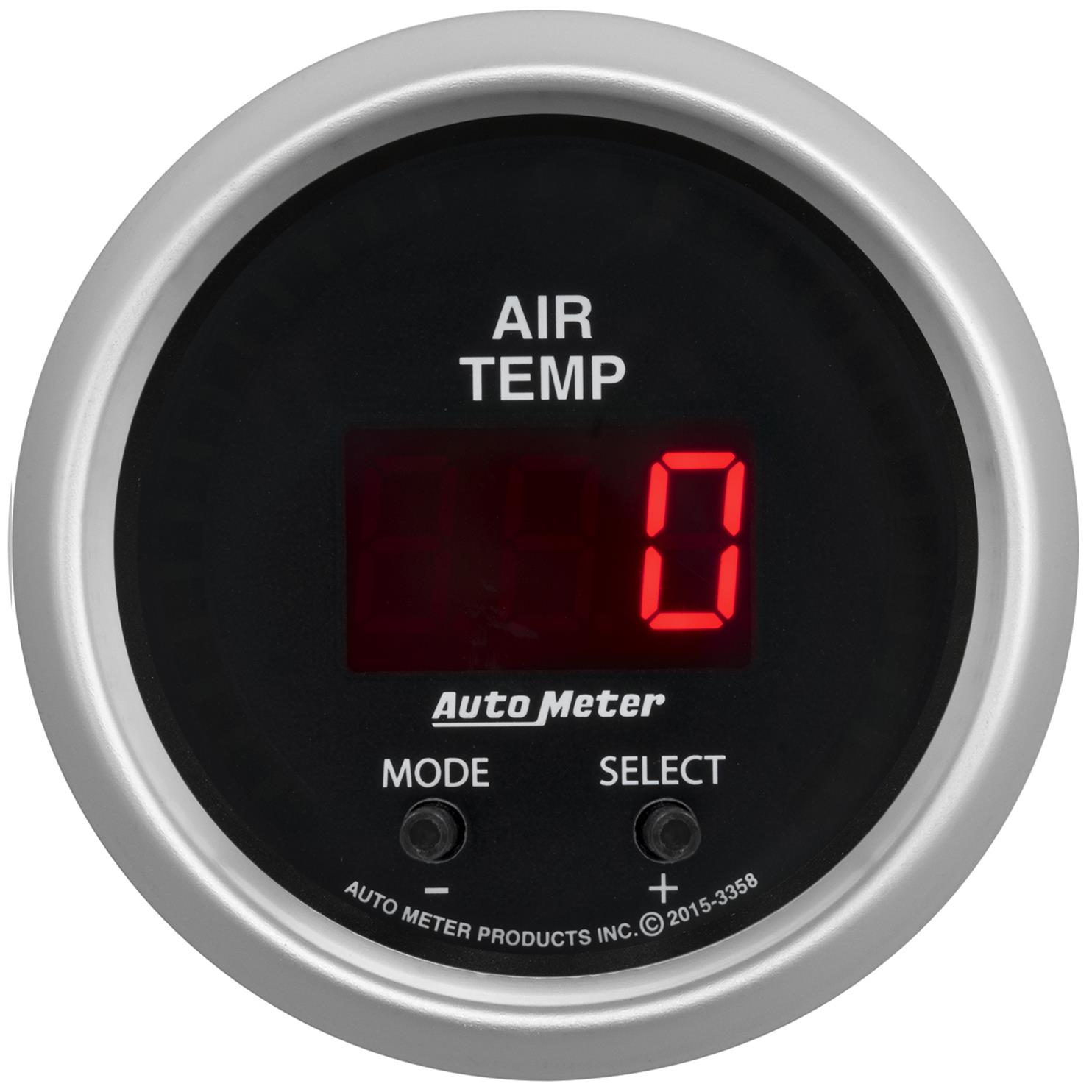 Autometer 2-1/16in 0-300 Degree F Digital Sport-Comp Gauge thumbnail 3