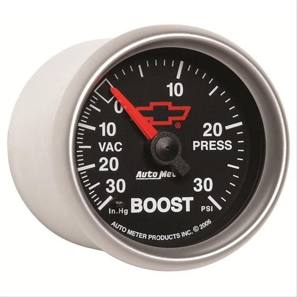 Autometer Sport-Comp II GM 52mm 30 PSI Mechanical Boost Vacuum Gauge thumbnail 2