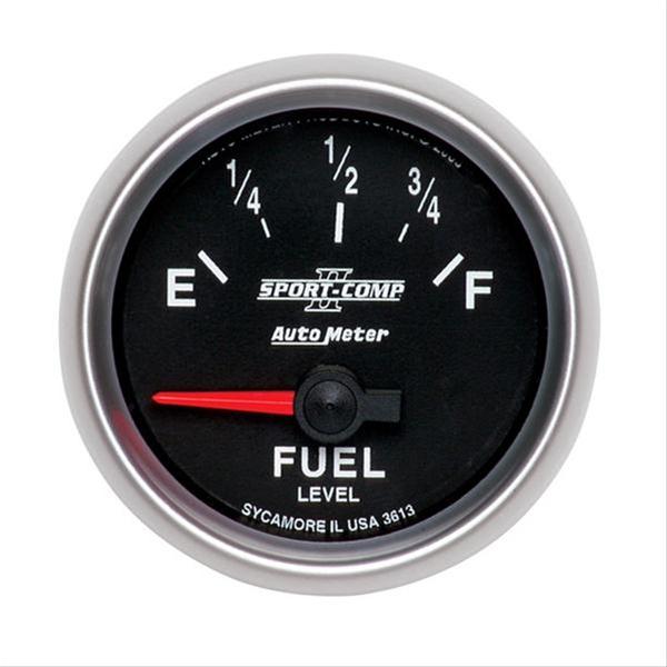 AutoMeter Gauge Fuel Level 2-1/16in. 0 Ohm(e) to 90 Ohm(f) Elec Sport-Comp II