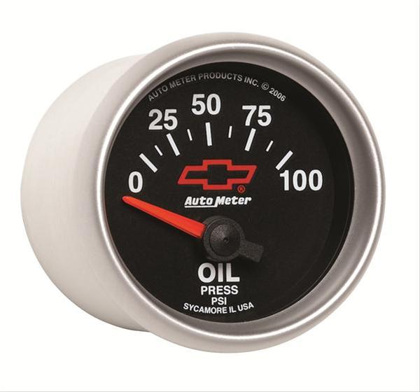 Autometer Oil Pressure 2-1/16, 0-100 PSI - Red Bowtie thumbnail 6