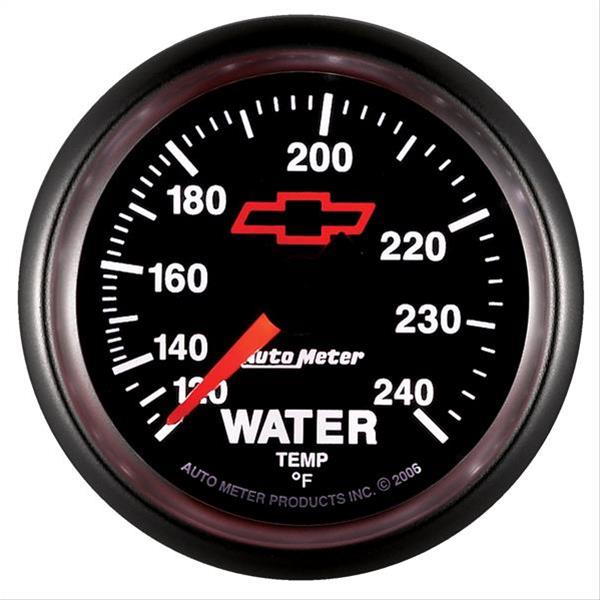 Autometer Sport-Comp II 2-1/16in 120-240 Deg Mechanical Water Temp Gauge - Bowtie Black