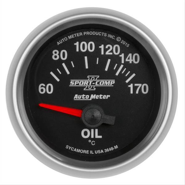 Autometer Sport-Comp II Gauge Oil Temp 2 1/16in 60-170f Electric Sport-Comp II