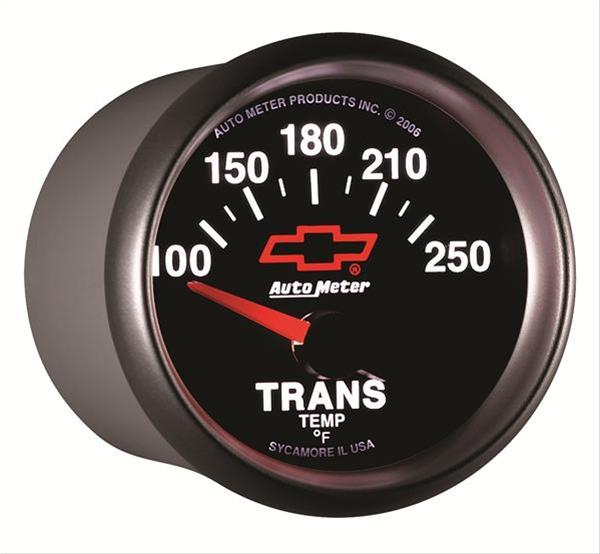 Autometer GM Bowtie Black 2-1/16in 100-250 Degree F Electronic Transmission Temperature Gauge thumbnail 6