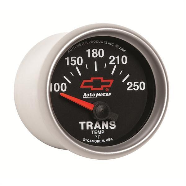 Autometer GM Bowtie Black 2-1/16in 100-250 Degree F Electronic Transmission Temperature Gauge thumbnail 5