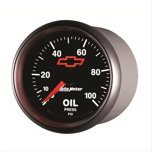 Autometer GM Bowtie Black 2-1/16in 0-100 PSI Oil Pressure - Stepper Motor thumbnail 5