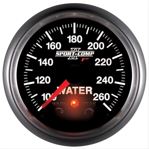 Autometer Sport-Comp II 52.4mm 100-260 Deg F Water Temp Peak & Warn w/ Electronic Control Gauge thumbnail 2