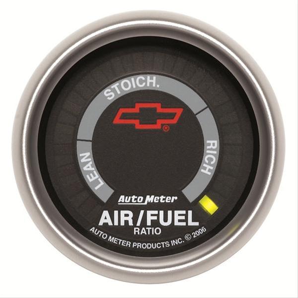 AutoMeter Sport-Comp Digital Chevy Bowtie Series Gauges 3675-00406 Gauge, II, Emblem, Air/Fuel Ratio, Lean/Rich, 2 1/16 in., Analog, Electrical, Each thumbnail 2
