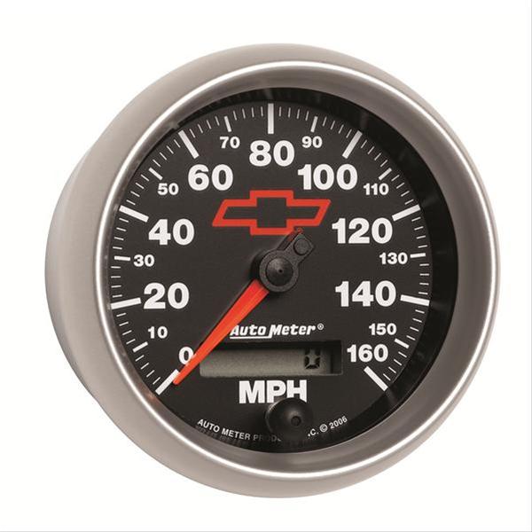 Autometer Speedometer 3-3/8in, 0-160 MPH, Elec. Programmable - Bowtie Black thumbnail 5