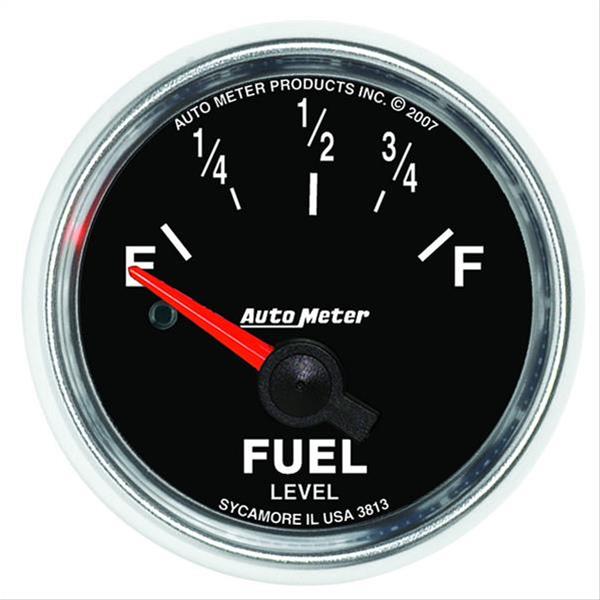 AutoMeter Gauge Fuel Level 2-1/16in. 73 Ohm(e) to 10 Ohm(f) Elec Gs thumbnail 2