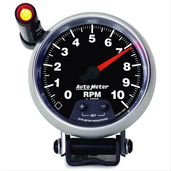 Autometer GS Quick Lite 3 3/4in 10k RPM Pedestal Tachometer thumbnail 2