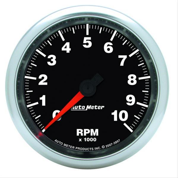 Autometer GS 3-3/8in 10000 RPM In-Dash Tachometer Gauge thumbnail 2