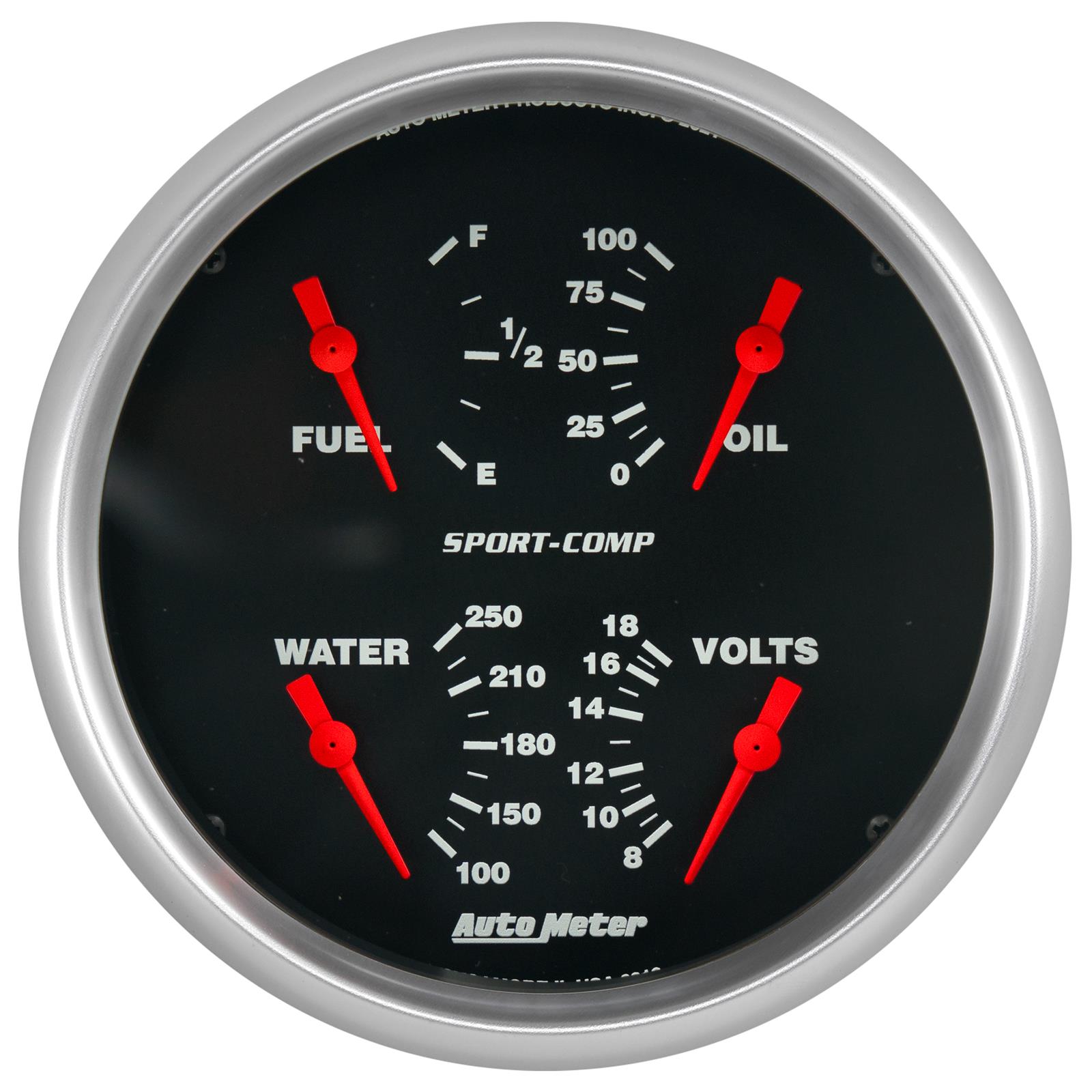 Autometer Sport-Comp Quad 5in. - 240 OhmE-33 OhmF