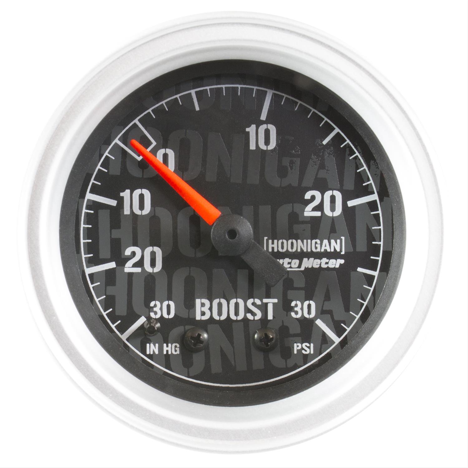 Auto Meter 4303 Boost/Vacuum 30" Hg/30 psi Ultra-Lite Analog Gauges ATM4303 