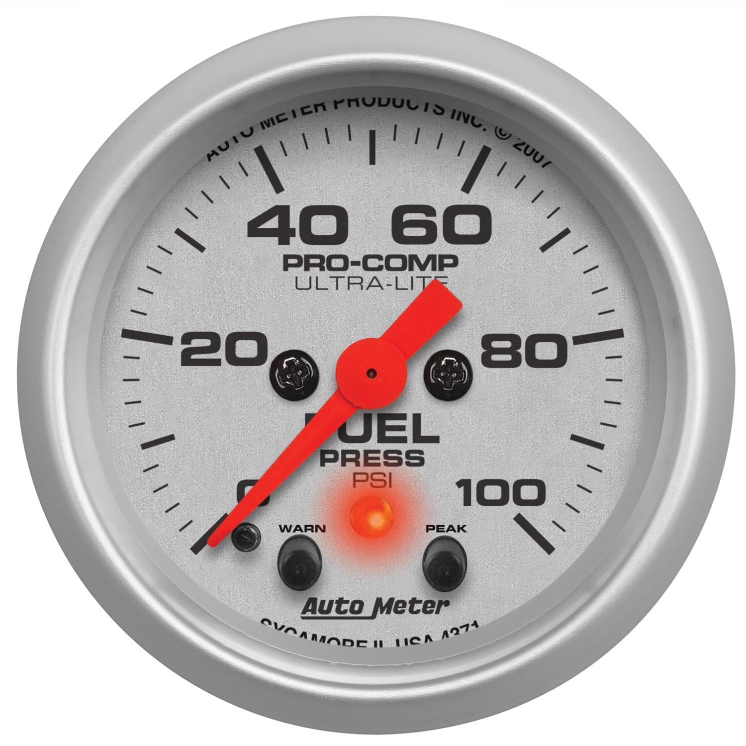 AutoMeter 4371 AutoMeter UltraLite Analog Gauges Summit Racing