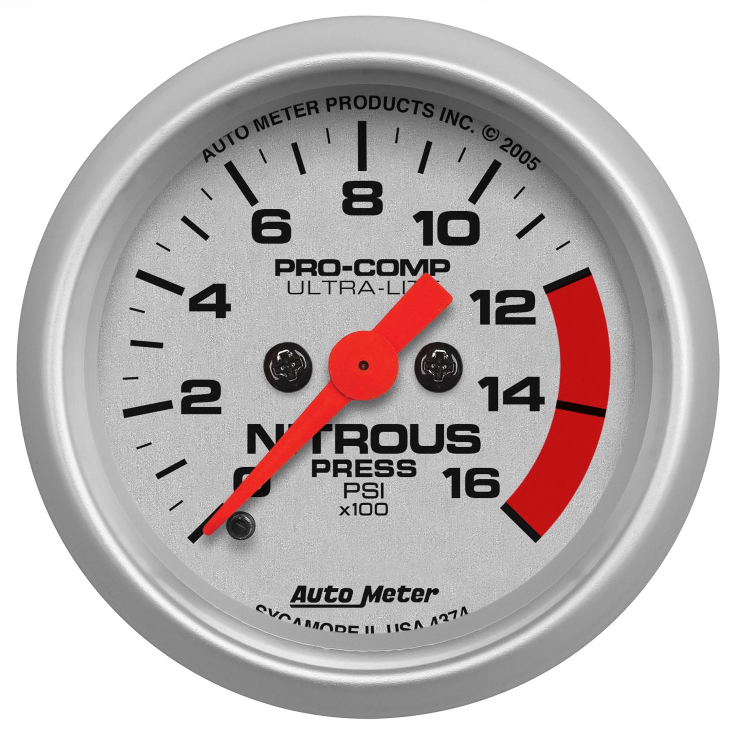 AutoMeter 4374 AutoMeter UltraLite Analog Gauges Summit Racing