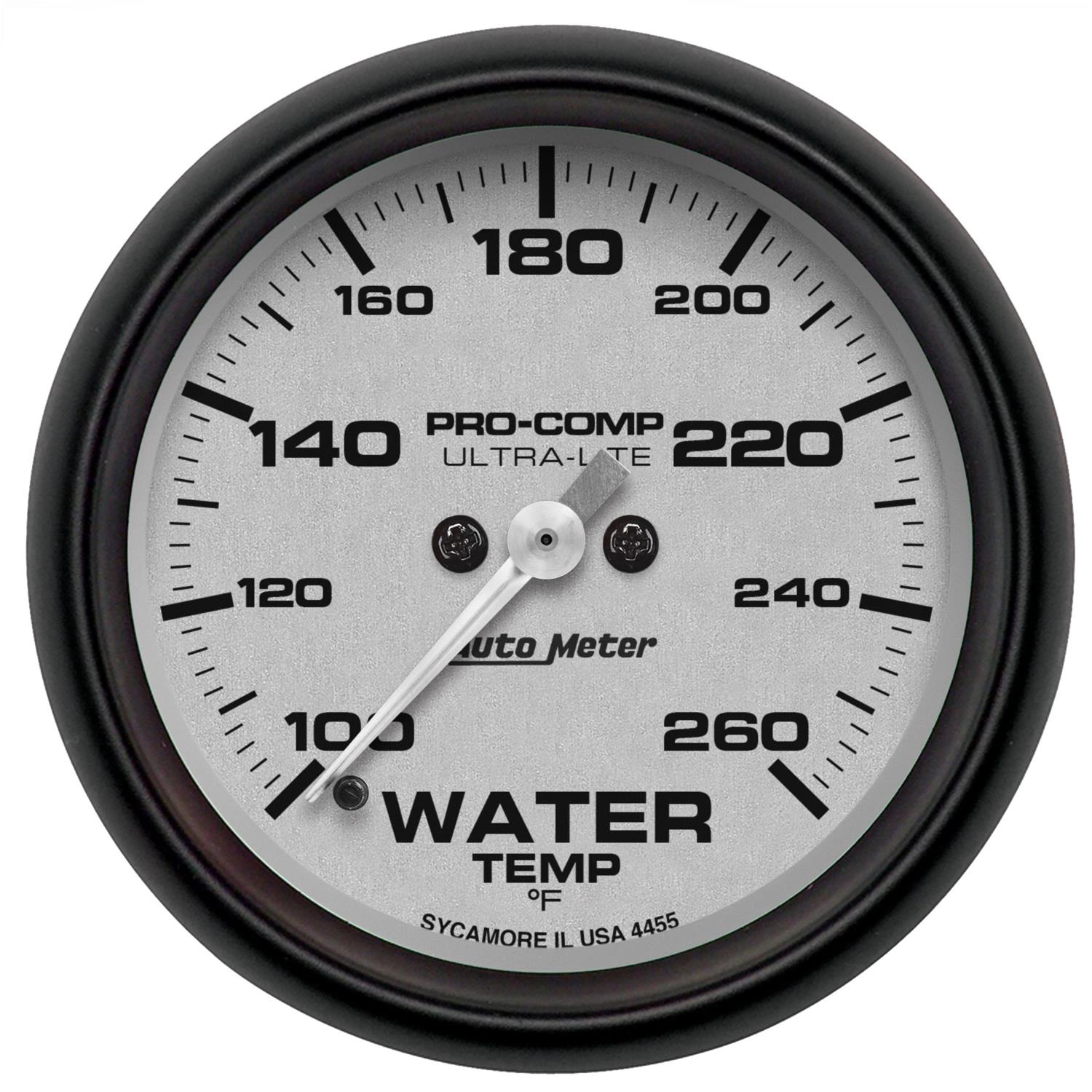 Autometer Ultra-Lite 2-5/8in 100-260F Water Temp Gauge - Digital Stepper Motor thumbnail 7