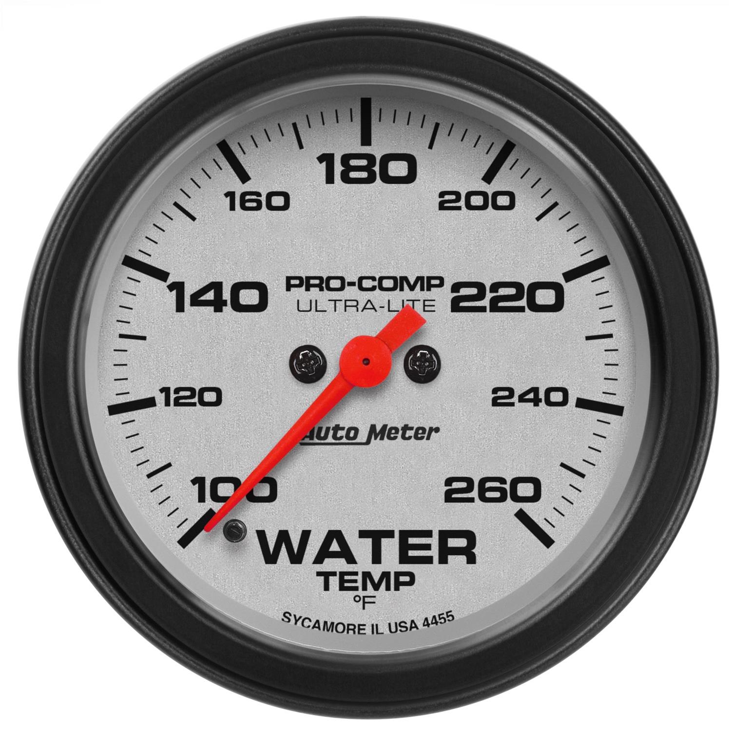 Autometer Ultra-Lite 2-5/8in 100-260F Water Temp Gauge - Digital Stepper Motor thumbnail 8