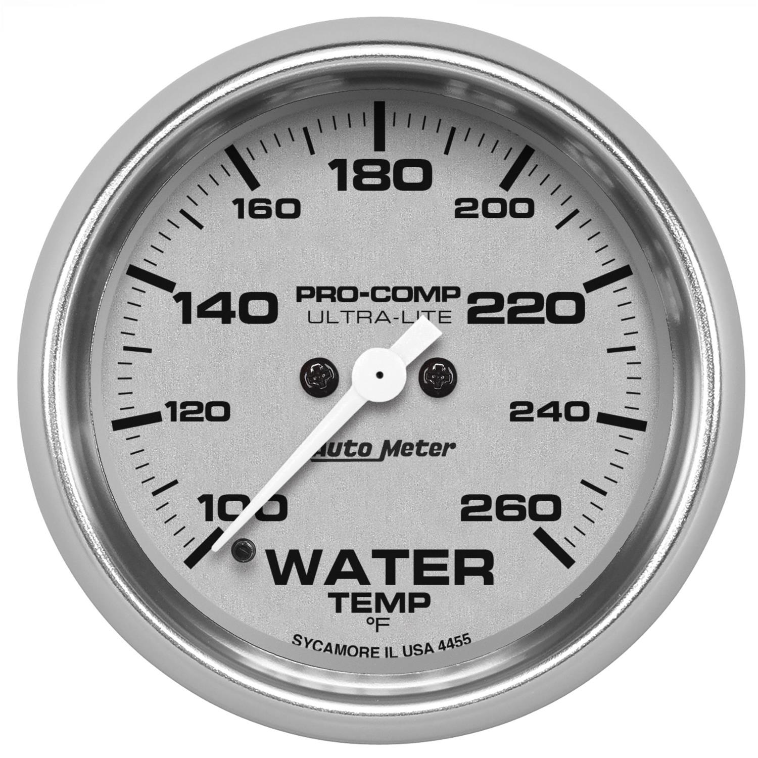 Autometer Ultra-Lite 2-5/8in 100-260F Water Temp Gauge - Digital Stepper Motor thumbnail 5