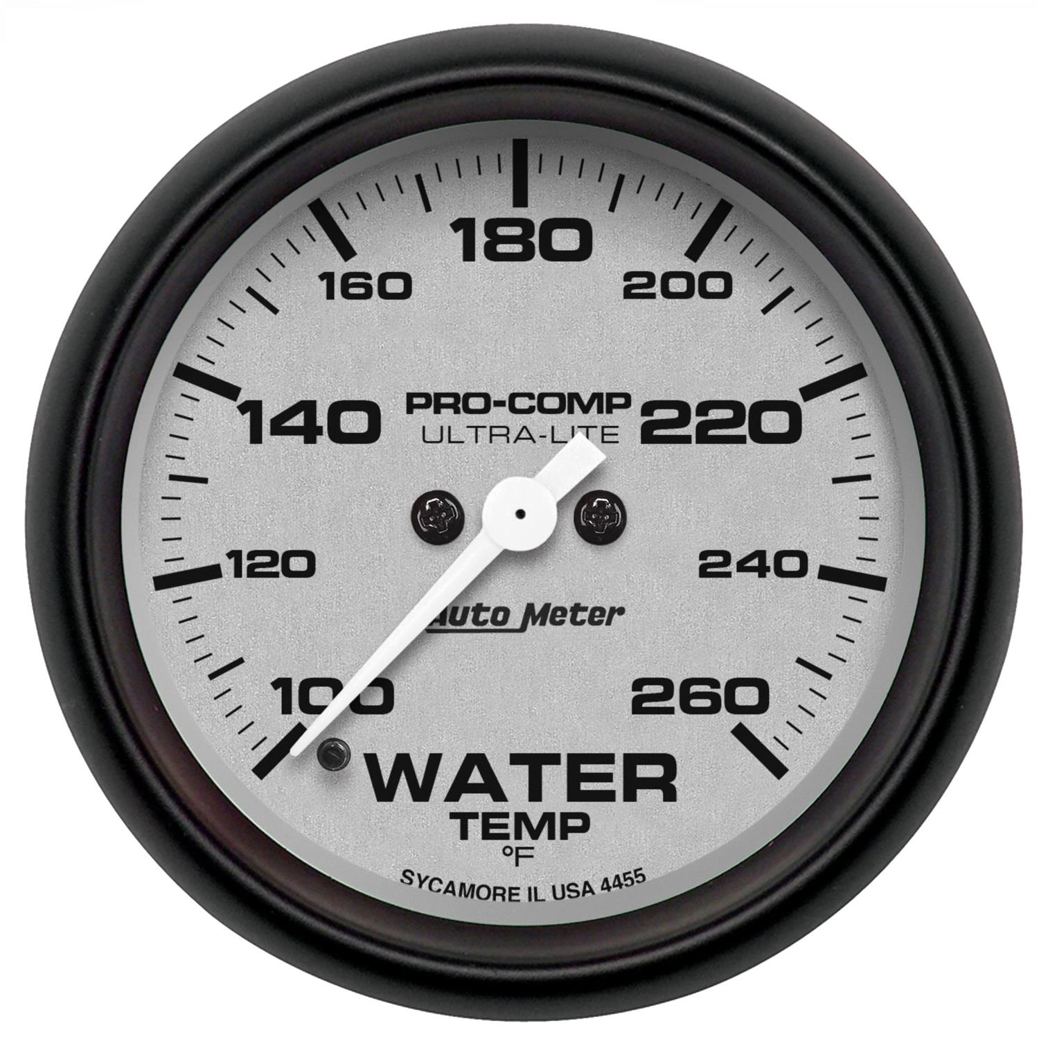 Autometer Ultra-Lite 2-5/8in 100-260F Water Temp Gauge - Digital Stepper Motor thumbnail 9