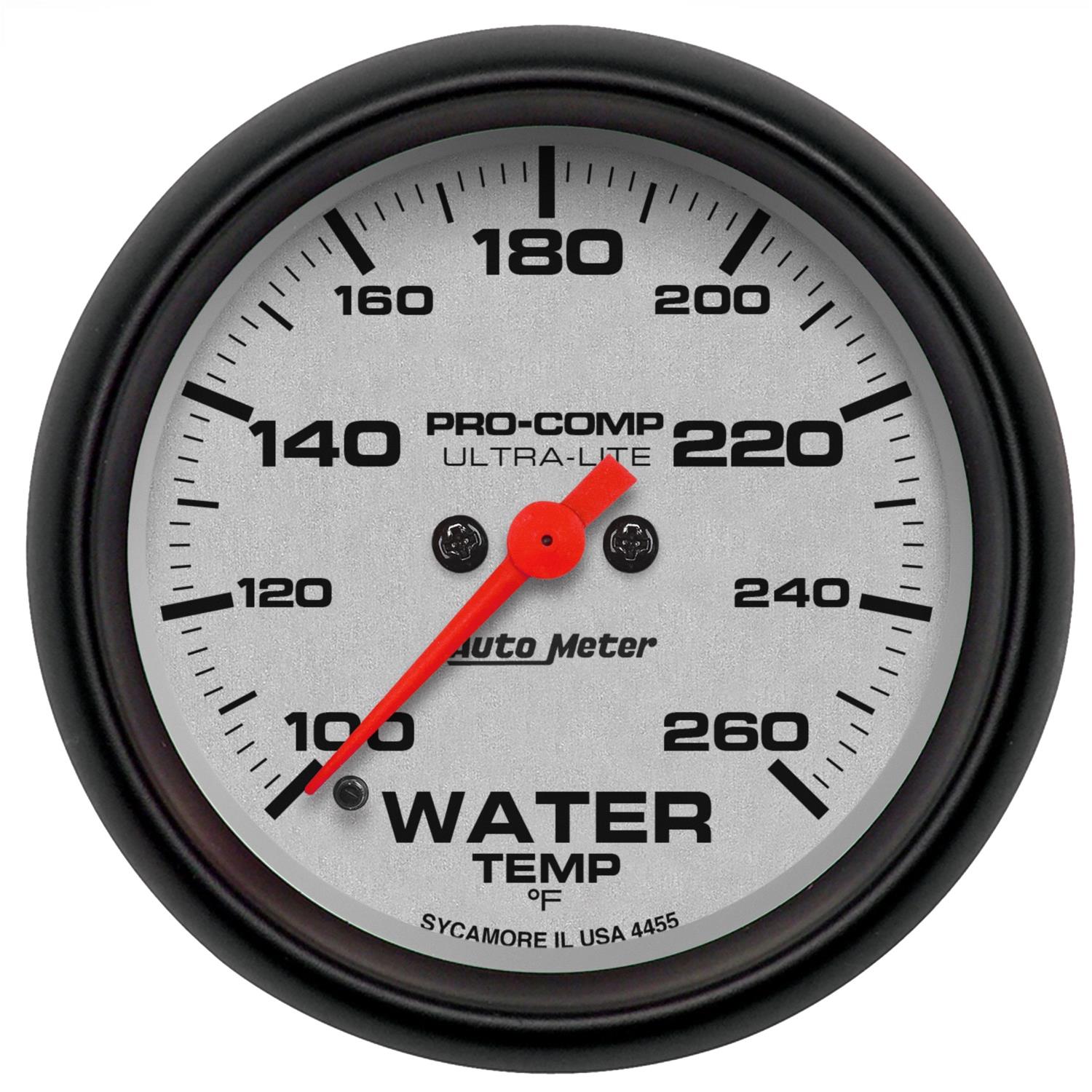 Autometer Ultra-Lite 2-5/8in 100-260F Water Temp Gauge - Digital Stepper Motor thumbnail 6
