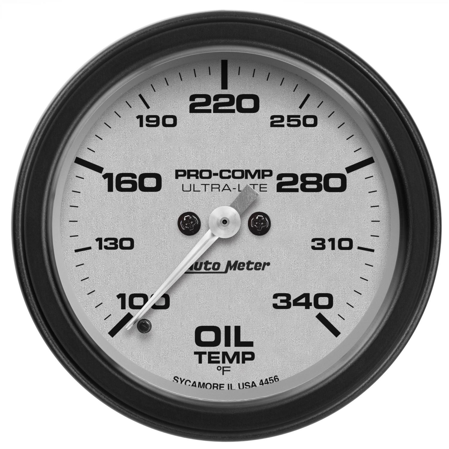 Auto Meter 4440 Ultra-Lite Electric Oil Temperature Gauge 