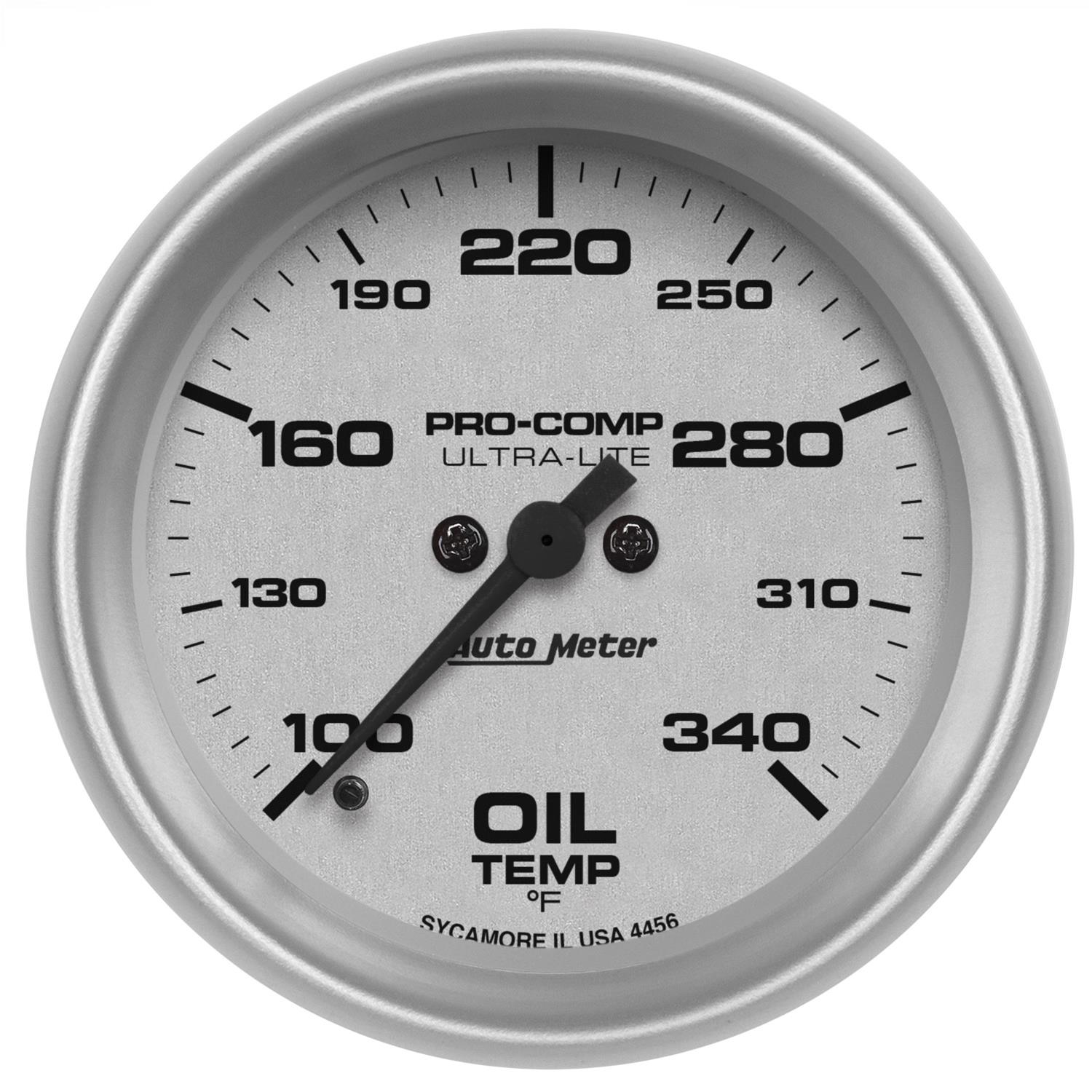Autometer Ultra-Lite 2-5/8in 100-340F Oil Temp Gauge - Digital Stepper Motor thumbnail 2
