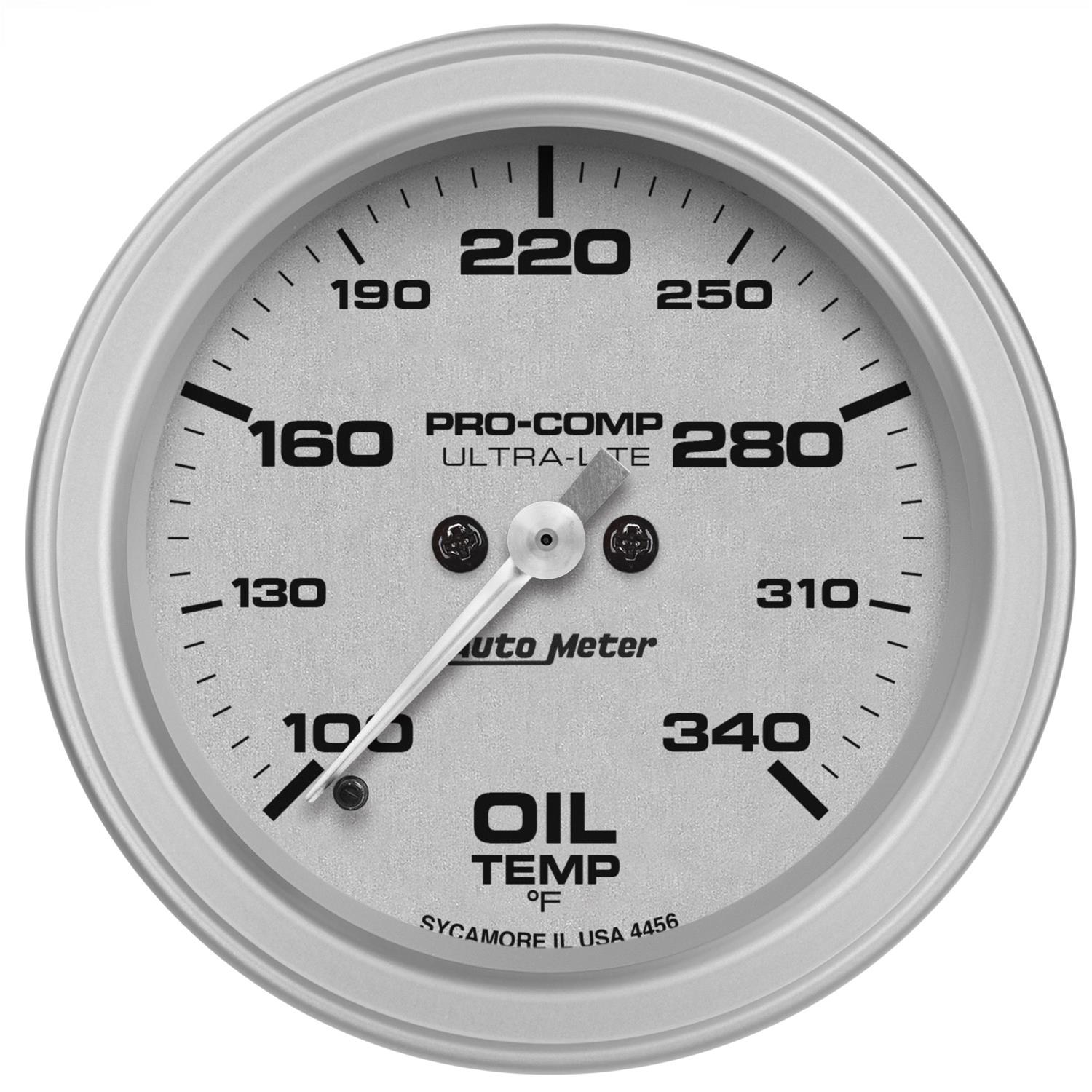 Autometer Ultra-Lite 2-5/8in 100-340F Oil Temp Gauge - Digital Stepper Motor thumbnail 3