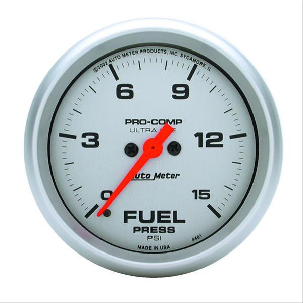 Autometer Ultra-Lite 2-5/8in 15psi Fuel Pressure Gauge - Digital Stepper Motor thumbnail 8