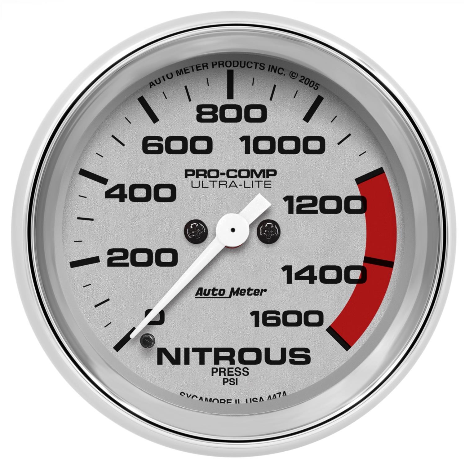 AutoMeter UltraLite Analog Gauges 4474 Free Shipping on Orders Over