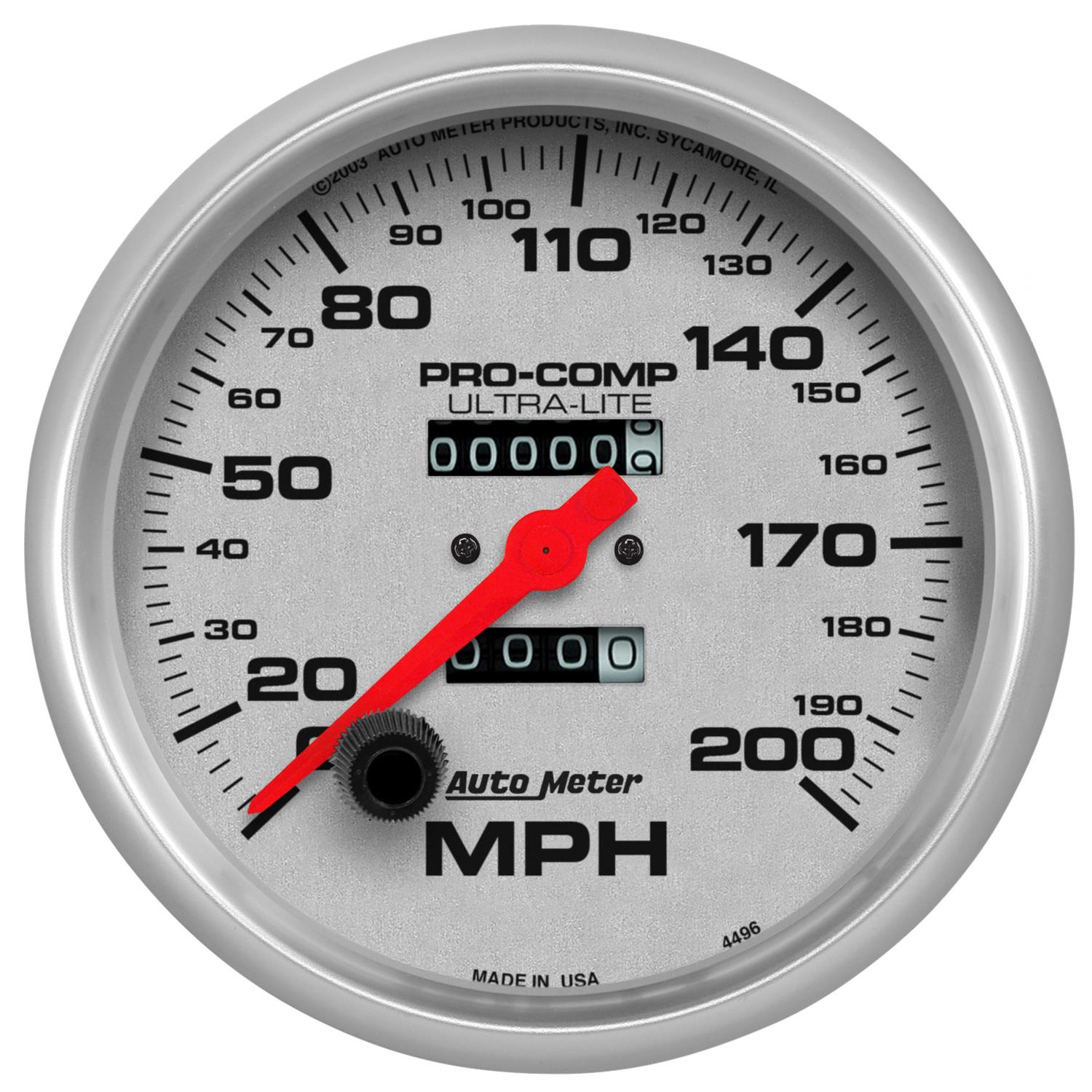 AutoMeter 4496 AutoMeter Ultra-Lite Series Speedometers | Summit Racing