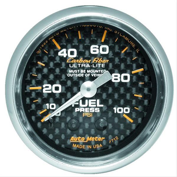 AutoMeter 4712 AutoMeter Carbon Fiber Ultra-Lite Analog Gauges | Summit ...