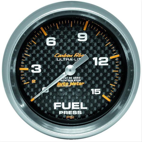 AutoMeter 4813 AutoMeter Carbon Fiber UltraLite Analog Gauges Summit