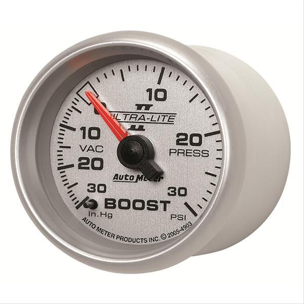 Autometer Ultra-Lite II 52mm 30 PSI Mechanical Boost Gauge thumbnail 3
