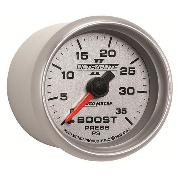 Autometer UL II Boost Gauge 2-1/16in Mechanical Pressure Ultra-Lite Gauge 35PSI thumbnail 3